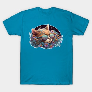 Cool Watercolour Cat T-Shirt